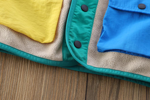 110-170卡哈绒多巴胺撞色背心户外马甲 商品图7