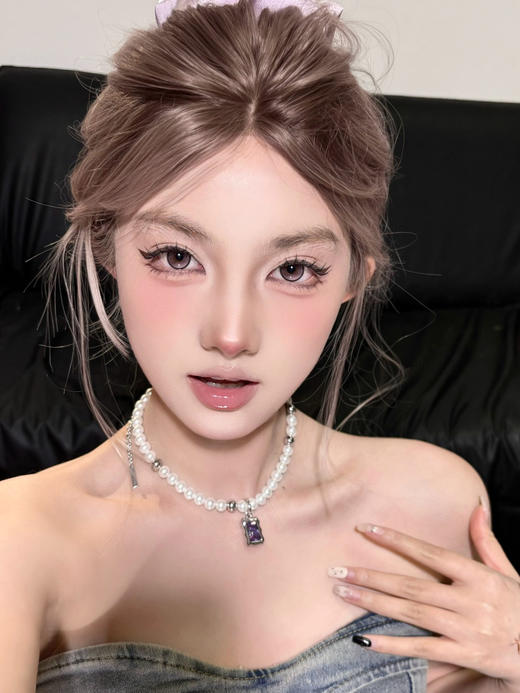 <中直径>PUFF GIRL-公主日记 粉-14.2mm【半年抛/日抛十片装 0-800度 含525/575】 商品图2