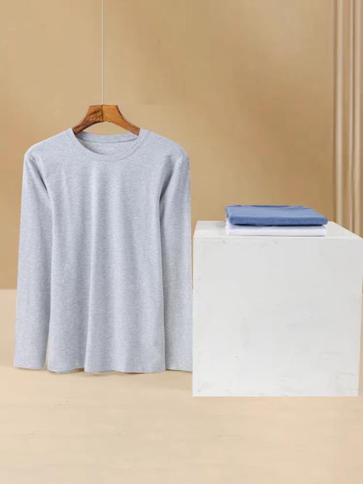 [新疆长绒棉]SCHIESSER德国舒雅男士棉氨保暖圆领打底内衣 保暖内衣薄款版型紧实贴身，喜欢宽松可加码35/22310Q 商品图4