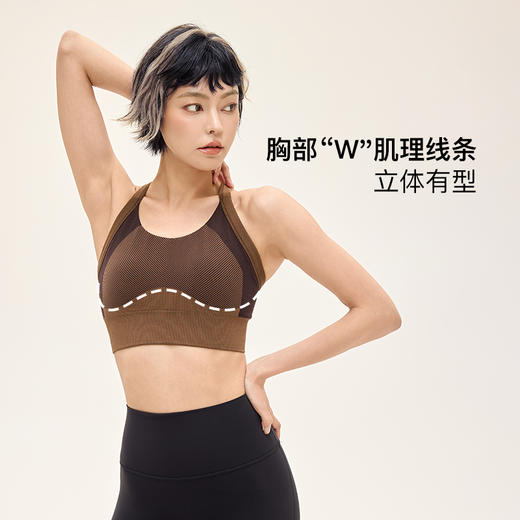 Leorrey/乐拉固定罩杯细肩带透气裸感美背瑜伽训练运动背心WX1283 商品图2