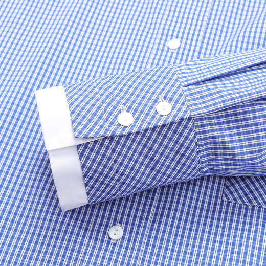 【棉混纺 清新格纹】罗蒙女士春秋长袖衬衫简约大众易打理舒适百搭商务女衬衣 商品图7