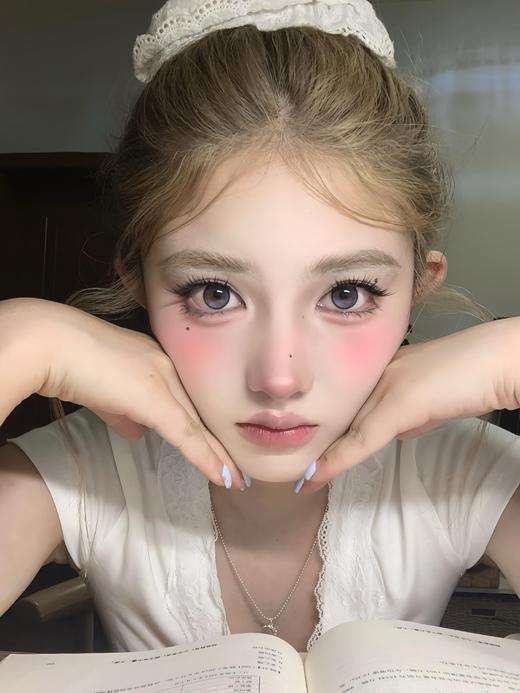 <中直径>PUFF GIRL-城堡巡游 蓝-14.2mm【半年抛/日抛十片装 0-800度 含525/575】 商品图2