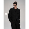 启世录TIWILLTANG“薄暮徽记”无领廓形皮标西装 商品缩略图1