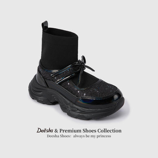 笛莎Deesha 女童童鞋2025冬季新款皮靴 商品图1