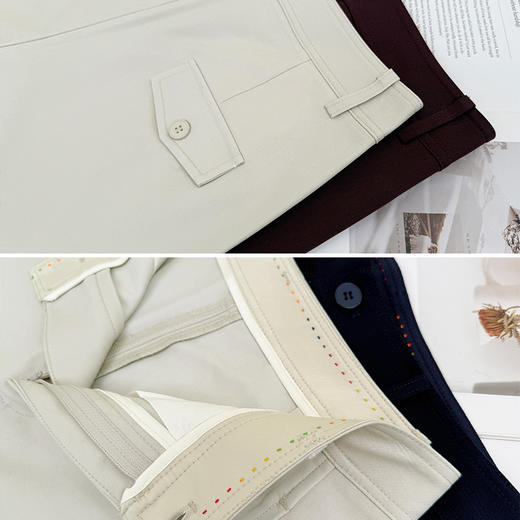 九分直筒裤！2025女早秋新款职业通勤气质显瘦小个子休闲直筒山本西裤！ 商品图3