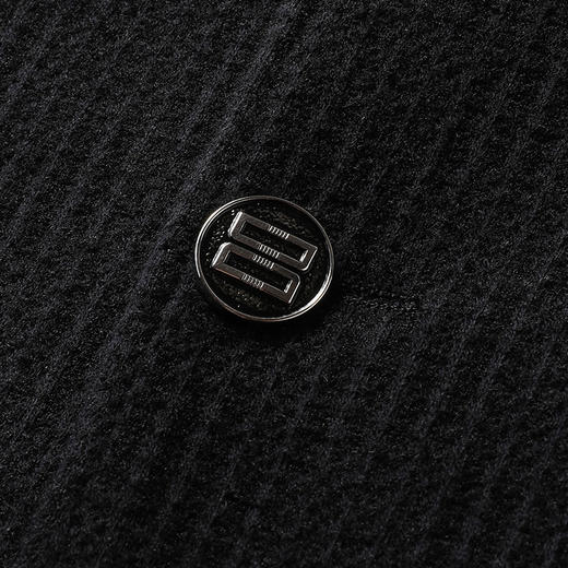 【90白鸭绒】【DDS】大依优型大码男装冬季西装外套羽绒内胆时尚休闲条纹长袖羊毛大衣 商品图2