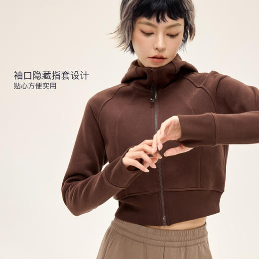 Leorrey乐拉运动休闲女款连帽舒适有型卫衣外套WT0385 商品图2