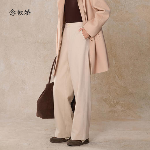 【商场同款】CNT5009 “ 糯米裤 ” 中高腰直筒裤版型 肌理感静奢雅致  包容好搭配 商品图1