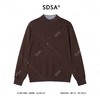 SDSA男士秋冬新款痞帅男装潮牌简约纯色圆领针织衫毛衣百搭休闲 商品缩略图0