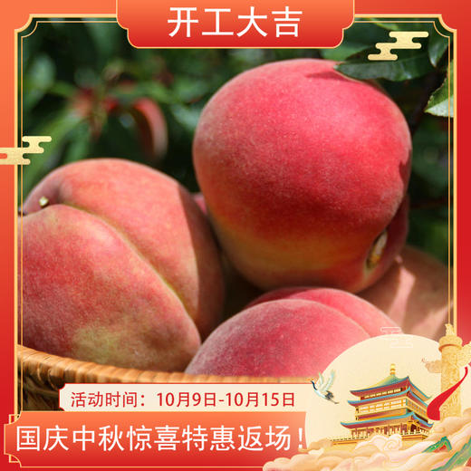 【丽江雪桃】顺丰空运到家 个大饱满 肉质紧致 肉厚香甜 脆甜爽口 色彩鲜艳 均匀漂亮 4种规格任选 商品图0