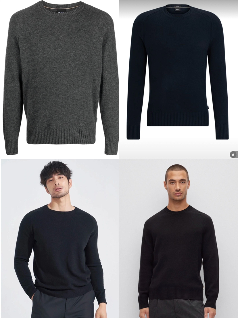 109-2实力工厂清库 BS男士纯色圆领套头针织衫 50羊毛50羊绒 儒雅大气低调 三色