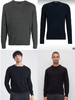 109-2实力工厂清库 BS男士纯色圆领套头针织衫 50羊毛50羊绒 儒雅大气低调 三色 商品缩略图0