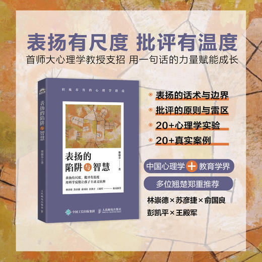 表扬的陷阱与智慧 积极养育的心理学指南 *师大心理学教授著彭凯平推荐积极心理学积极养育心理学儿童心理学书籍 商品图0
