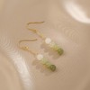 【春晖·和田玉渐变耳坠】敦煌小众天然和田玉耳坠耳勾女 精致小清新渐变玉石耳饰串珠耳钉小众感 商品缩略图1