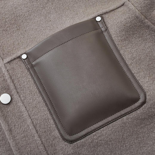 gxg.jeans男装  冬季热卖翻领呢夹克简约休闲通勤夹克外套 J24X214054 商品图4