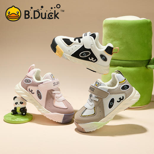 B.Duck小黄鸭童鞋冬季儿童运动鞋24-30 B5586890 商品图0