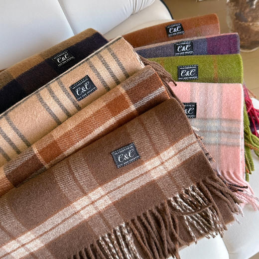 C&C 明星同品牌 轻奢羊毛/羊羔绒围巾（男女款） 商品图8