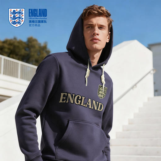 【官方正版】英格兰国 家队 | 紫色连帽卫衣秋季新款长袖上衣 商品图2