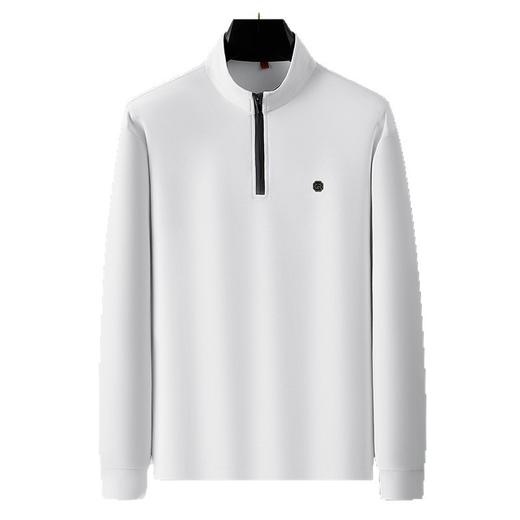 【棉质】【DWP】大依优型大码男装立领半拉链长袖卫衣秋季时尚休闲商务百搭含棉加肥加大 商品图4