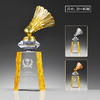 羽毛球奖杯定制比赛水晶奖杯定做定制刻字运动会单打双打冠军奖品 商品缩略图5