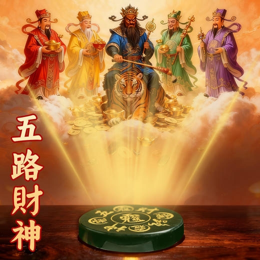 和田青玉五路财神吊坠 商品图3