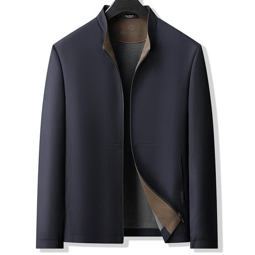 【DBW】大依优型大码男装立领夹克外套秋季干部外套行政商务休闲上衣加肥加大 商品图4