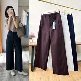 九分直筒裤！2025女早秋新款职业通勤气质显瘦小个子休闲直筒山本西裤！