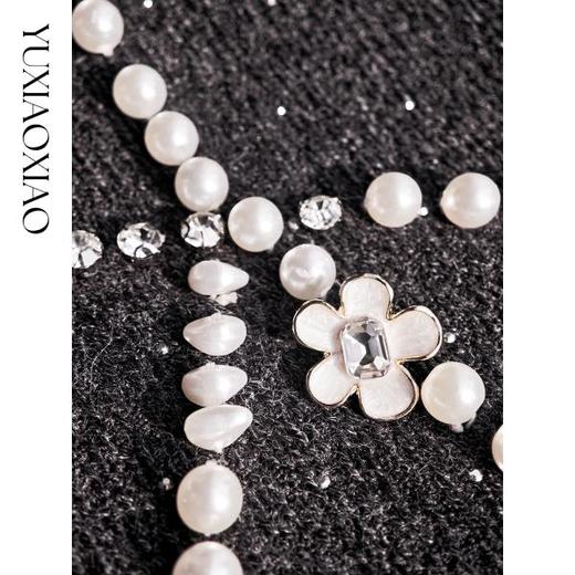 余潇潇【灰天鹅之梦】复古宫廷风珍珠水钻方领连衣裙+立体斗篷套装 商品图2