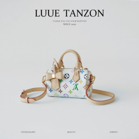 驴家 白三彩 村上隆再版系列  Nano Speedy 手袋手拿枕头斜跨包（DG*MM）