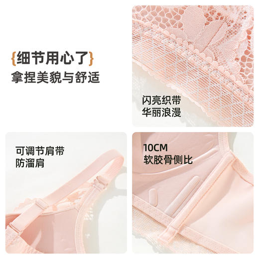 ALDOLA/雅黛俪蕾丝内衣女聚拢小胸显大调整型文胸性感胸罩2025新 商品图9