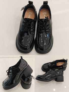 588152真皮系帯乐福鞋