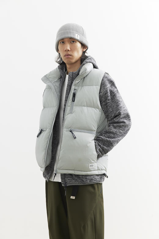 吃茶去chichaqu25秋冬新款重磅羽绒马甲户外保暖简约男女防风 商品图0