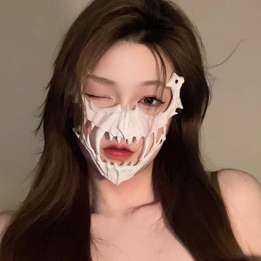 【万圣节面具】二次元半脸面罩猛虎夜叉天狗人狼鵺面具派对演出万圣节装扮道具。rc 商品图8