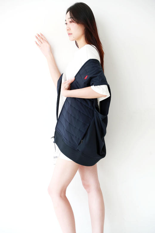 叠穿绝绝子，上身是真的好看。胸口小标衍缝拉链棉服马甲C100988 商品图10