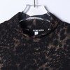T4889SDSA男士秋冬新款痞帅男装美式撞色豹纹暗纹半高领长袖T恤百搭潮 商品缩略图2