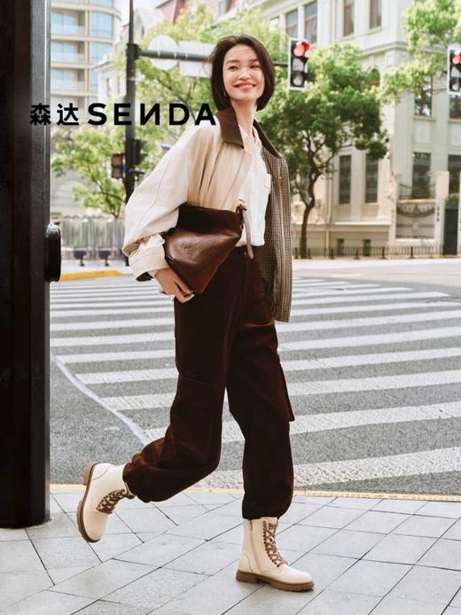 【云粉节】BF楼 森达马丁靴2025冬季新款百搭显瘦休闲中筒靴XTC01吊牌价999活动价499 商品图2