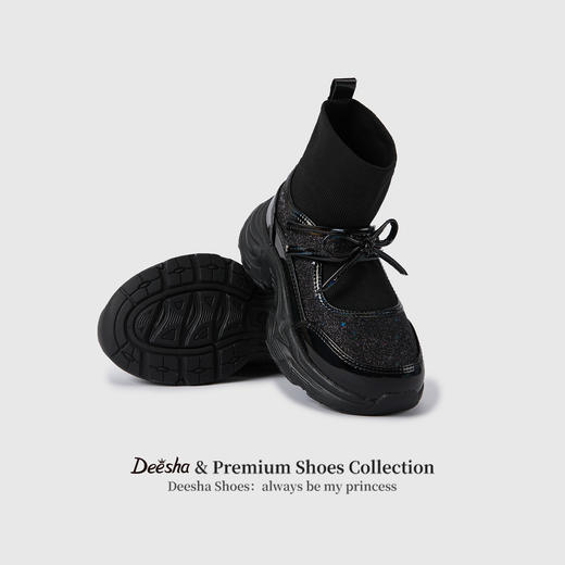 笛莎Deesha 女童童鞋2025冬季新款皮靴 商品图2