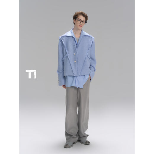 启世录TIWILLTANG“秩梏御衡”拉毛短款夹克 商品图1