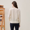 谜底套头针织衫长袖2025年冬季新品轻盈保暖圆领绣花女254MZ1890 商品缩略图2
