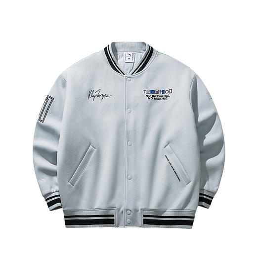 安踏KT球星典藏棉服茄克男冬季经典棒球外套磨毛保暖衣152541801 商品图0
