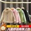 专一儿童奥粒绒外套男女中大童宝宝秋冬季加绒加厚保暖上衣外穿90-160 商品缩略图3