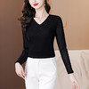 KQL D36M8319网纱气质洋气妈妈装显瘦长袖上衣 商品缩略图3