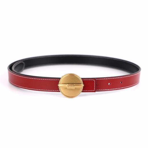 SADI萨迪【月光宝盒】百搭女士圆扣皮带穿搭拼色时尚光面扣腰带SDP80296 商品图1