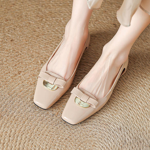 【预售5天】3.5cm中跟夏季新款羊皮镂空蝴蝶结包头内增高凉鞋HCYYHD&6087 商品图1