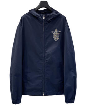 中性款刺绣连帽夹克外套011