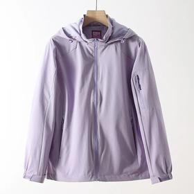 户外运动系列！防风防泼水 男女情侣款户外休闲运动可脱卸连帽外套夹克