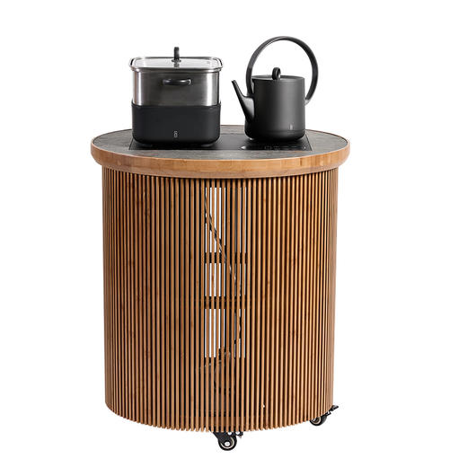 哲品x清庭「Tea Dimension」静月D1竹制茶台车 商品图4