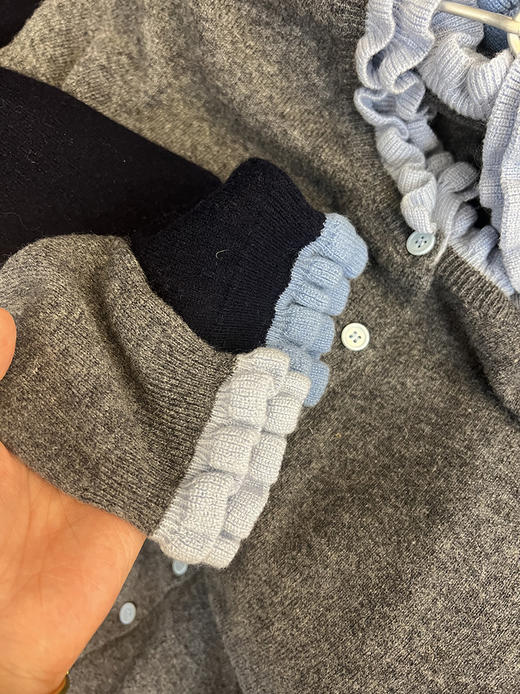 全羊毛！妖精经典同款~！花边小香风针织开衫！ 商品图8