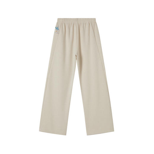 谜底休闲直筒裤长裤2025年冬季新品厚实有型橡筋松紧女254MK1482 商品图4