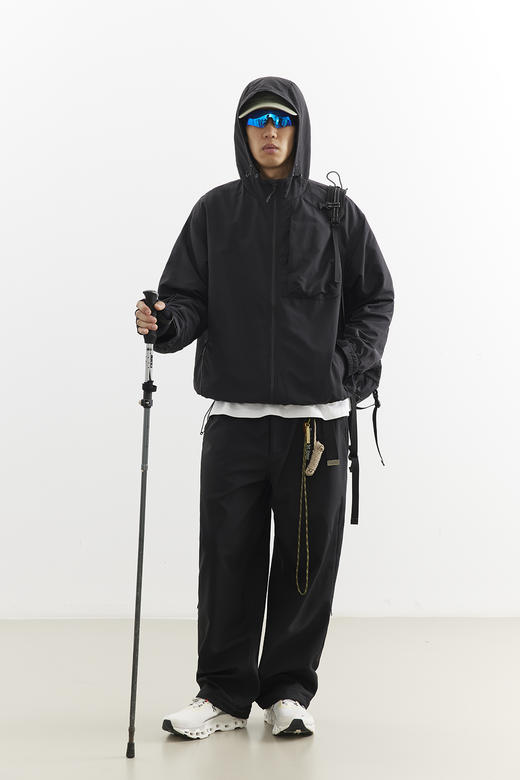 吃茶去chichaqu25秋冬带帽拉链外套城市户外复古宽松防泼水山系 商品图3